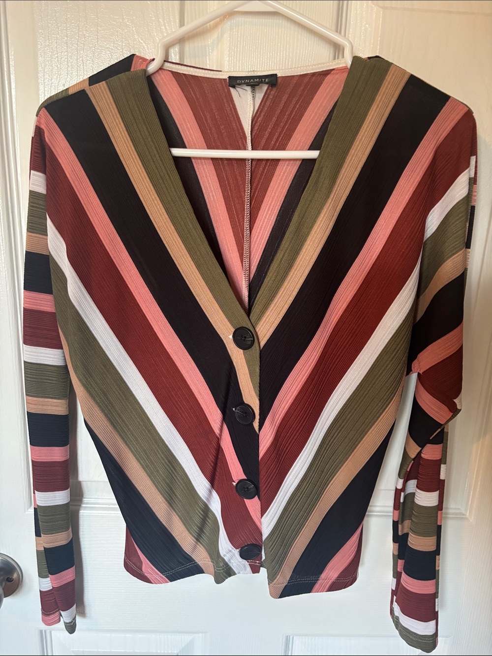Dynamite Multi Color Striped Blouse